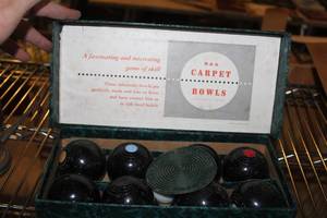 lot 592 image: B & A Carpet Bowls (in original packaging)