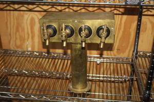 lot 596 image: Vintage Beer Tap 4-head