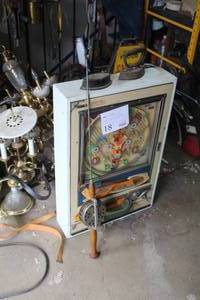 lot 599 image: Vintage Fishing Rod with Reel, Copper Line