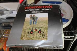 lot 619 image: Winchester Triple Metal Target (in original packaging)