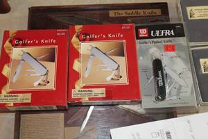 lot 638 image: Lot of (3) Golfers Knife (in original packaging)