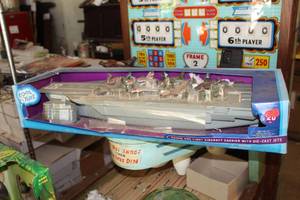 lot 666 image: Kool Toyz Aircraft Carrier with Die-Cast Jets (in original packaging)