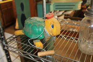 lot 693 image: Vintage Fisher Price Timmy Turtle Musical Pull Toy
