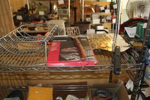 lot 697 image: Lot of (4) Grilling Accessories - Chefmate BBQ Sheet, spatula, Rack