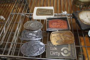 lot 698 image: Lot of (7) Belt Buckles