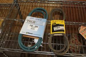 lot 701 image: Lot of (2) Motor Belts - TrueBlue 12x90, John Deere M82538