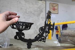 lot 758 image: Lot of (2) Iron Candleholders