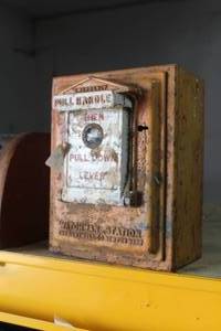 lot 760 image: Vintage Emergency Watchman Station