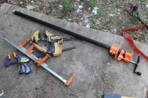 lot 770 image: Lot of (5) Assorted Bar Clamps