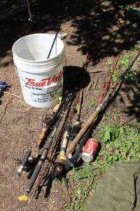 lot 808 image: Lot of (11) Ice Fishing Poles