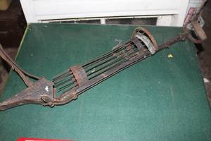 lot 842 image: Vintage 34 Metal Potato Planter