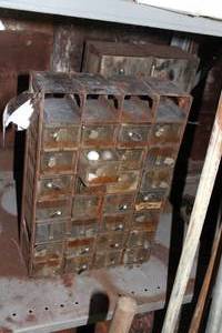 lot 847 image: Lot of (2) Metal Parts Organizer Cabinets