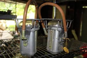 lot 872 image: Lot of (2) Vintage Permissible Electric Lanterns