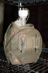 lot 886 image: Vintage Metal Military Flask