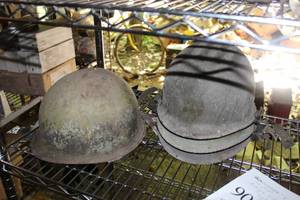 lot 911 image: Lot of (4) Vintage Military Helmets