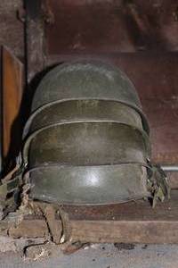lot 931 image: Lot of (4) Vintage Military Helmets