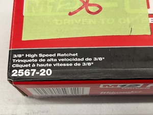 New Milwaukee M12 Fuel 38 High Speed Ratchet