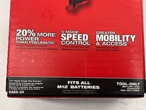 New Milwaukee M12 Fuel 14 Right-Angle Die Grinder