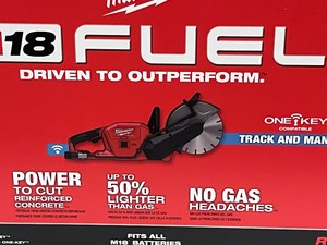 New Milwaukee M18 Fuel 9 Cut-Off Saw Kit