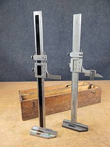 lot 2207 image: Pair of STARRETT Vernier Height Gauge - Model 454 - 18