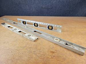 lot 2211 image: Lot of (3) Aluminum Levels - Includes (2) 24 and (1) 48