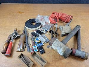 lot 2230 image: Mallets, Punches, Air Hose, Razor Blades and More