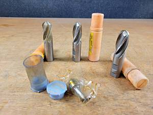 lot 2241 image: Lot of (4) New and Used 1 Ball Nose End Mills and More