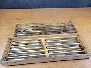 lot 2180 image: Set of Straight Flute Reamers - Sizes From 932 to 1-14 (Incomplete)
