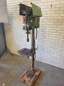 lot 2301 image: Clausing Model 1691 Floor Stand Drill Press - 3HP Motor - Untested - NO SHIPPING
