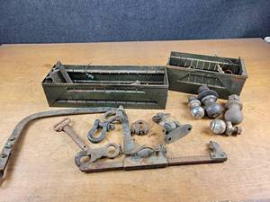 lot 2319 image: Lot of Clevises, Hooks, Hitch Balls, Valve Compressor and More