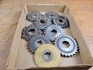 lot 2321 image: Lot of (9) Milling Cutters - Most are 4 Diameter