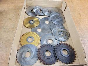 lot 2324 image: Lot of (19) Milling Cutters and Slitting Saw Blades - These are mostly 4 and Mostly Slitting Blades