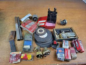 lot 2329 image: Drill Bits, Electrical Switches, Grinding Disks and More