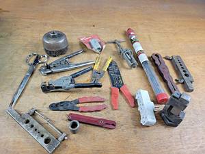 lot 2330 image: Wire Strippers, Flare Tools, Nickel Welding Rods and More