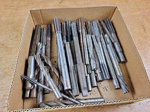 lot 2346 image: Lot of Assorted reamers - Straight Flute Taper, Straight Flute Reamers and More - Up to 34 Diameter