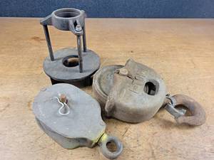lot 2381 image: (2) Pulley Assemblies and More