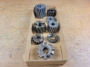 lot 2382 image: Lot of (8) Milling Cutters - Sizes up to 3-14 Diameter and 3 Tall