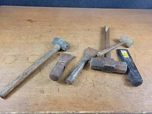 lot 2387 image: Lot of Mauls, Splitting Wedge and More