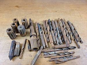 lot 2398 image: Lot of Assorted Large Drill Bits and Reamers