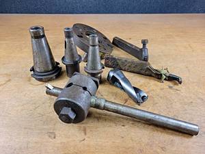 lot 2399 image: Lot of Assorted Machining Parts - Tool Holding Chucks and More