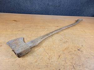 lot 2402 image: Vintage Wood Handle Axe - 36 Long - NO SHIPPING