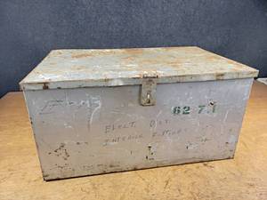 lot 2414 image: Steel Storage Case - About 24 x 16 x 12 - NO SHIPPING
