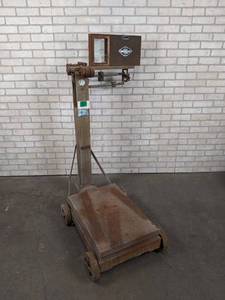 lot 2392 image: Antique Fairbanks Over  Under Balance Scale - NO SHIPPING