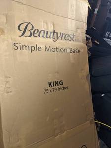lot 27 image: Beautyrest Simple Motion Base, King