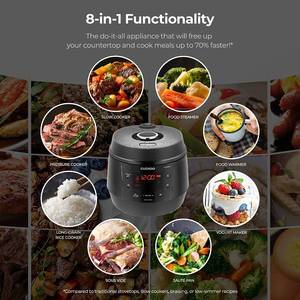 lot 11 image: CUCKOO CMC-QAB501SB  5QT. Standard 8-in-1 Pressure Cooker