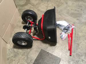 130 lbs. Tow Broadcast Spreader by Everbilt Customer Returns See Terms on Auction