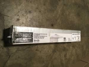 White Commericaal Grade Canopy  10ft. X 10ft.by Everbuilt Customer Returns See Terms on Auction