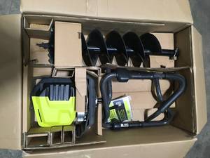 40V HP Brushless Cordless Earth Auger with 8 in. Bit (Tool Only) by RYOBI Customer Returns See Terms on Auction