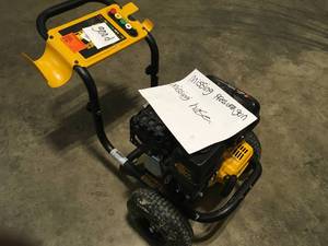 3300 psi at 2.4 GPM Cold Water Gas Pressure Washer by DEWALT Missing Pressure Gun and Hose Customer Returns See Terms on Auction