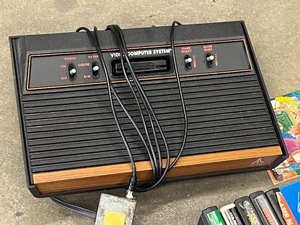 lot 22 image: Vintage Atari Video Computer System With Assorted Games, Controllers, Etc --- See All Pictures
